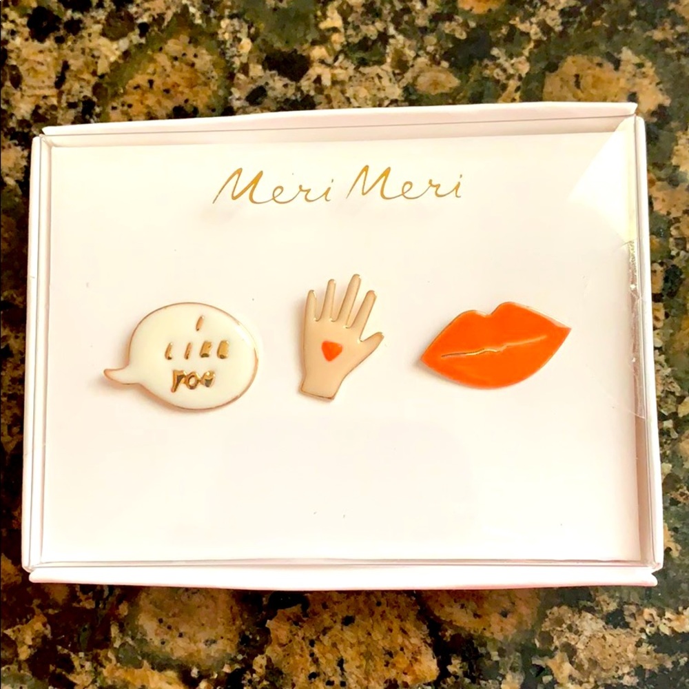 NWOT - SET OF 3 ENAMEL PINS